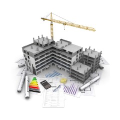 Measurements and estimates of a two-story building