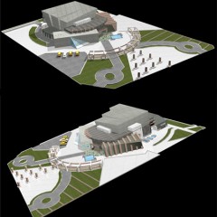 Cinema architectural drawings (AutoCAD and rendering)