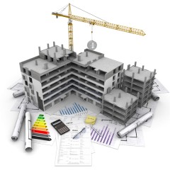 Estimated area of ​​an 8-class high school with a building area of ​​1205 square meters